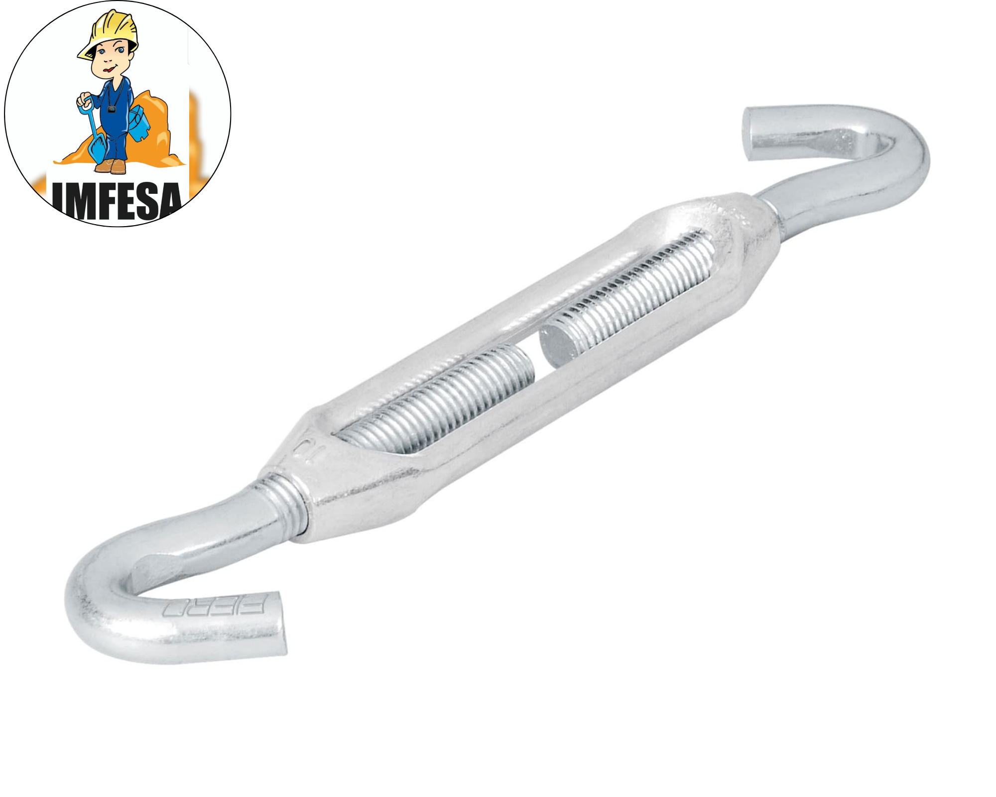 Tensor zinc 3/8&#34; gancho-gancho