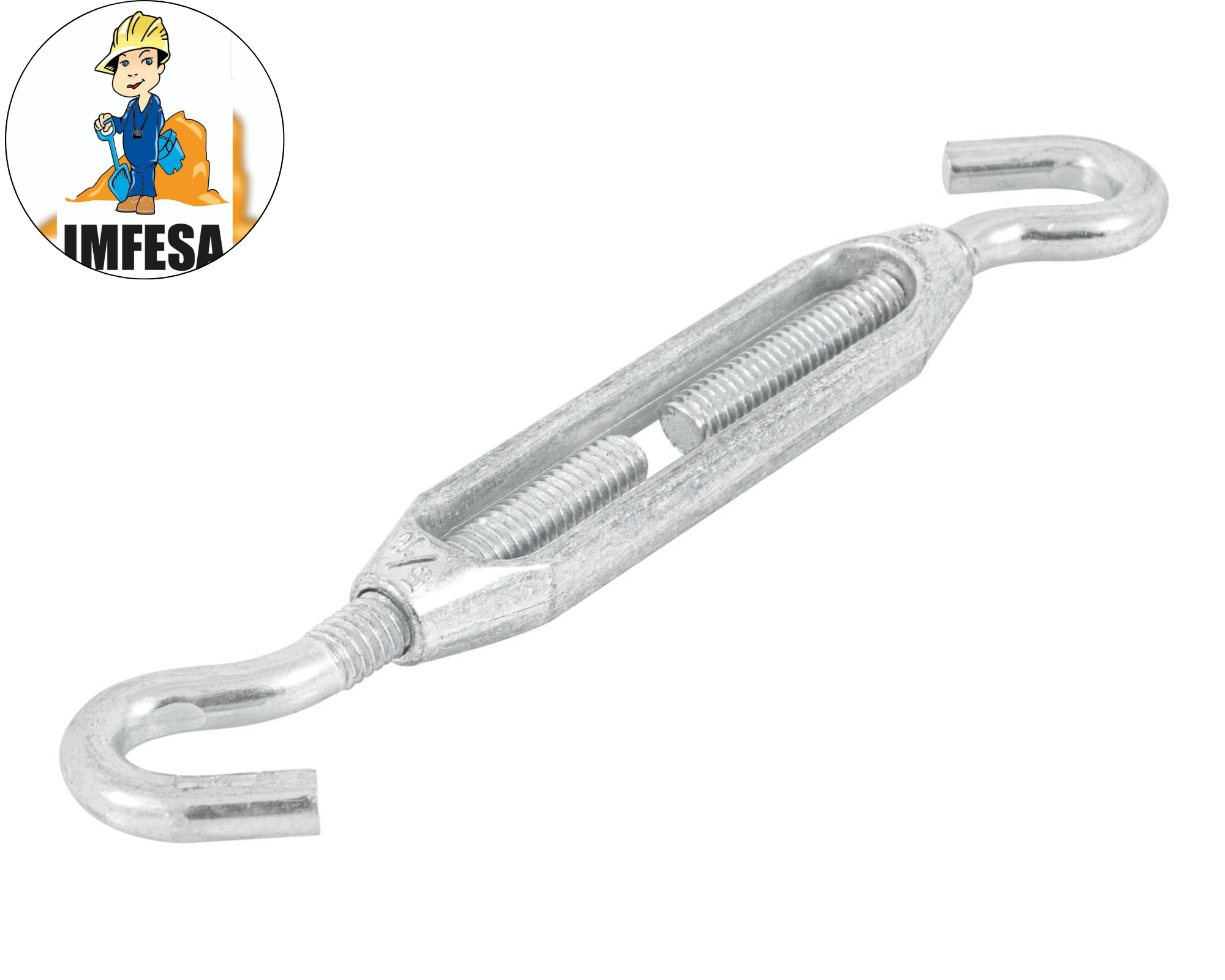 Tensor zinc 5/16&#34; gancho-gancho