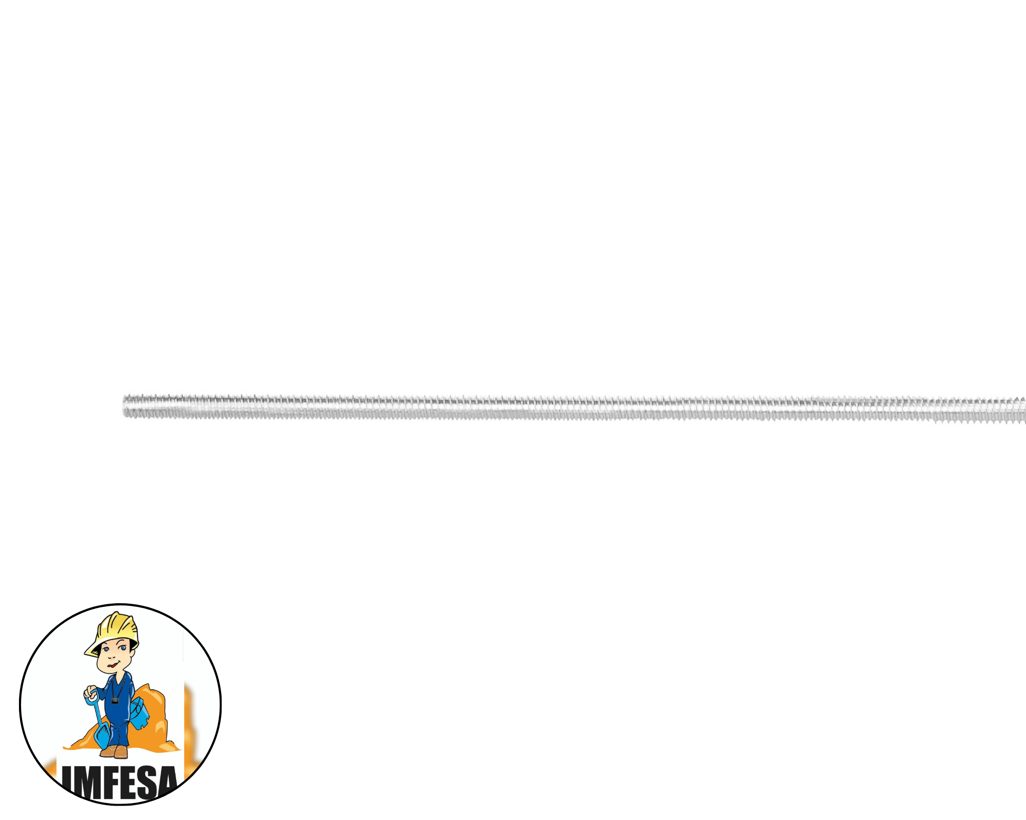 Varilla roscada de 1 m x 3/16&#34;