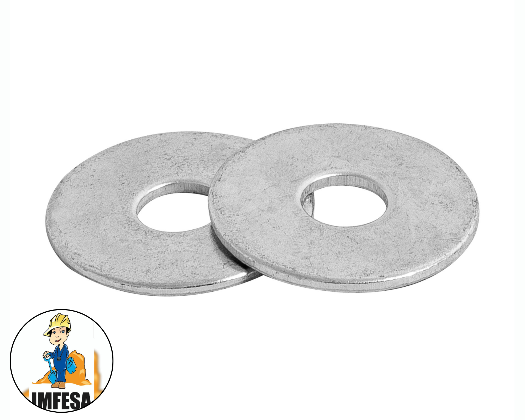 Bolsa con 1 kg de arandelas planas de 1/4&#34;