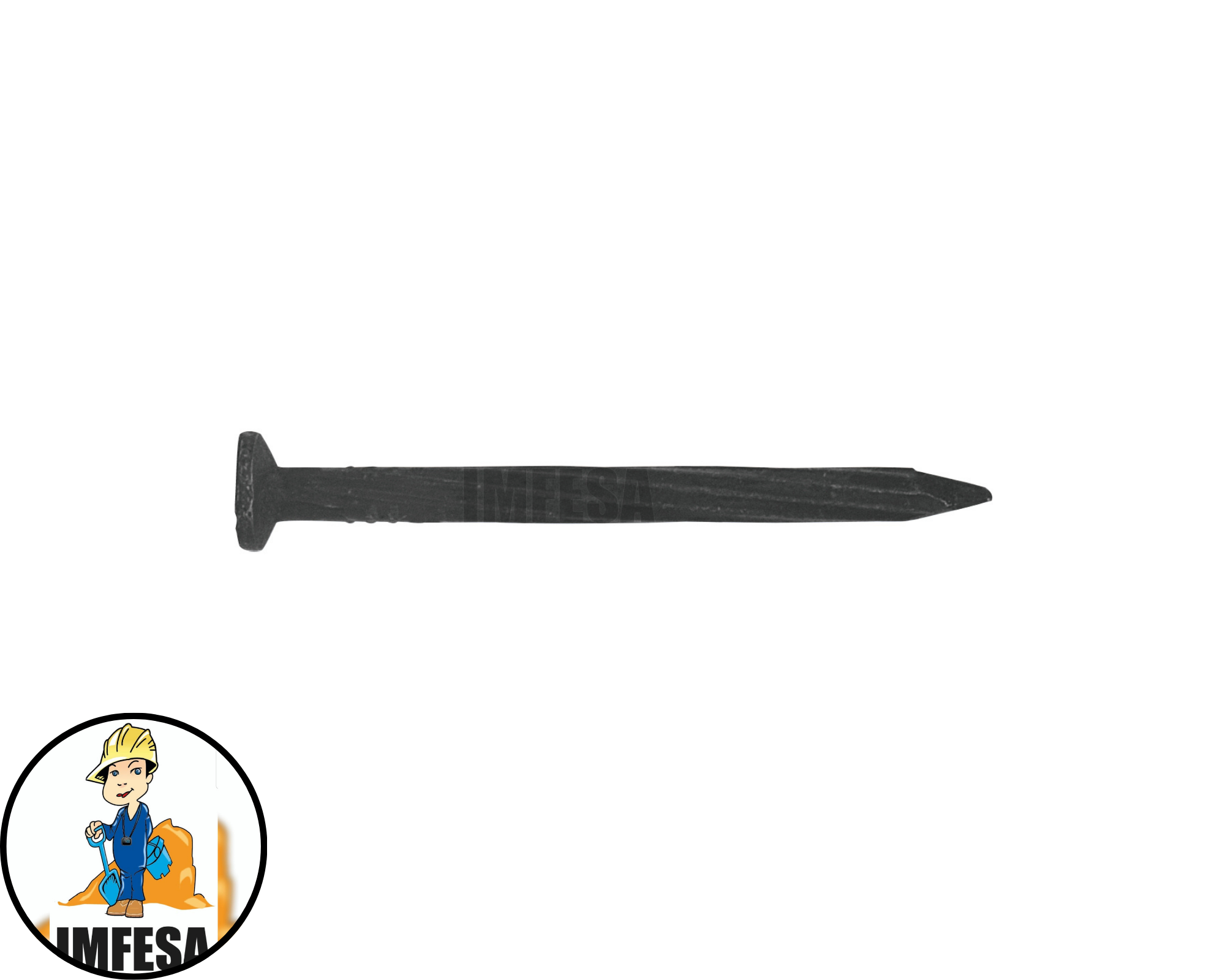Blíster con 20 clavos negros para concreto 1-1/2&#34;