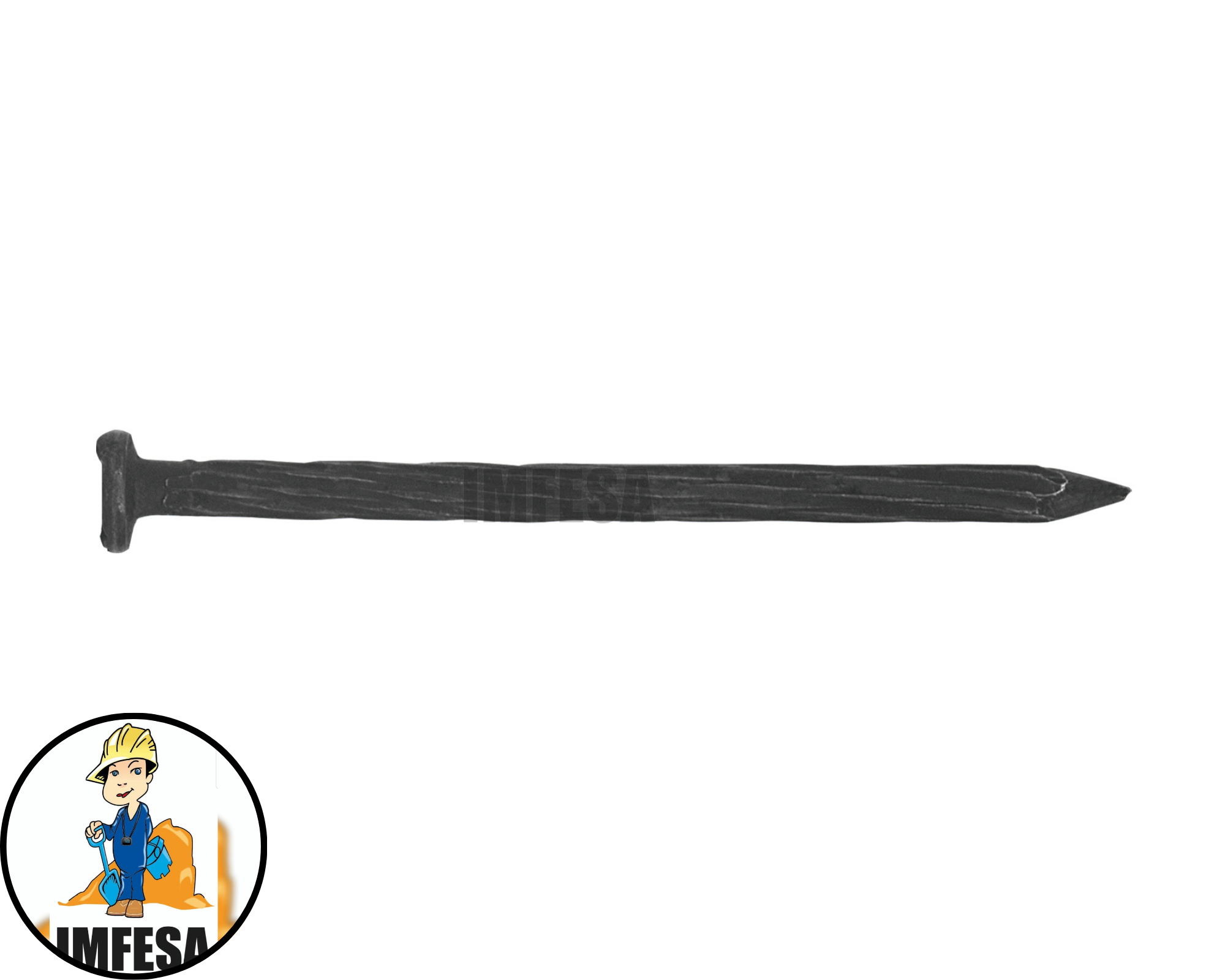 Blíster con 15 clavos negros para concreto 2-1/2&#34;