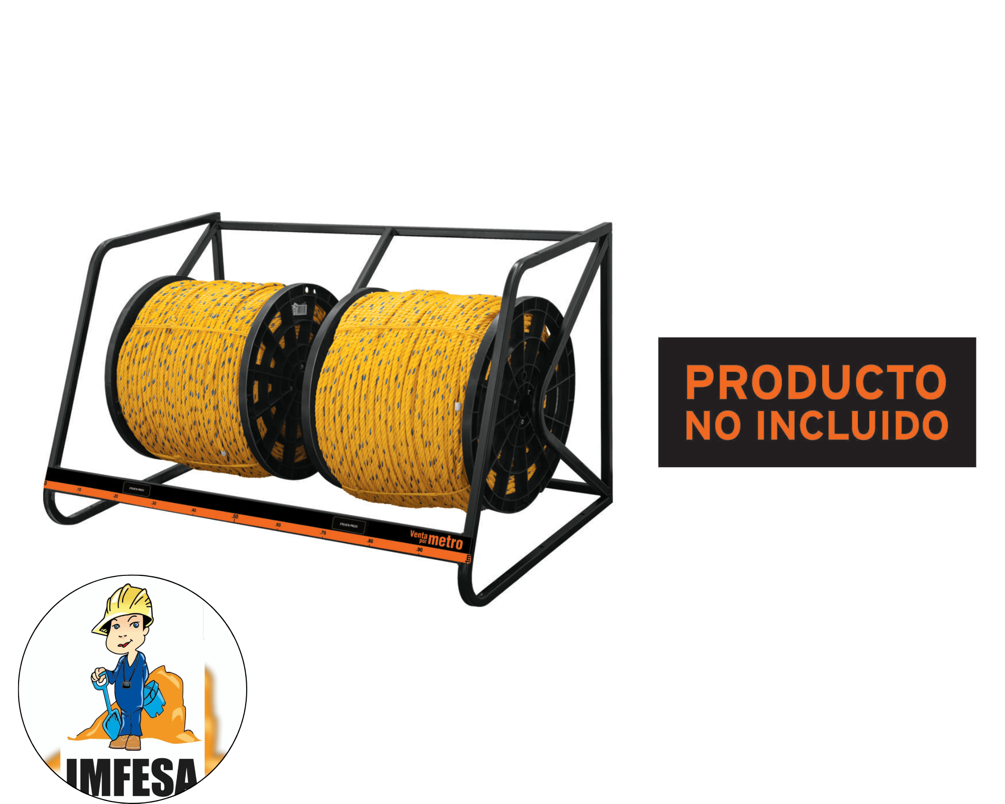 Rack modular para cuerda con carrete