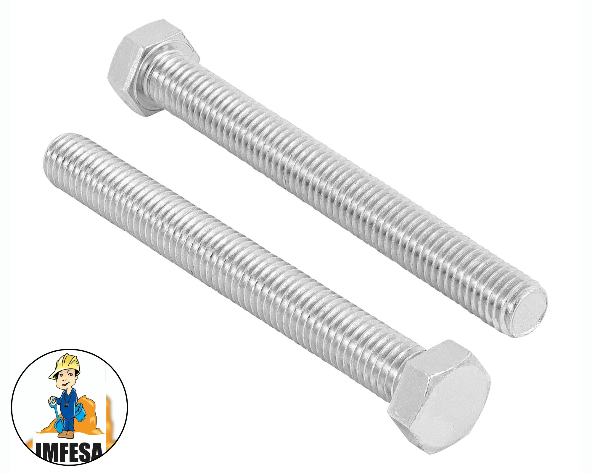 Bolsa con 10 tornillos 1/2&#34; x 4-1/2&#34; tipo máquina