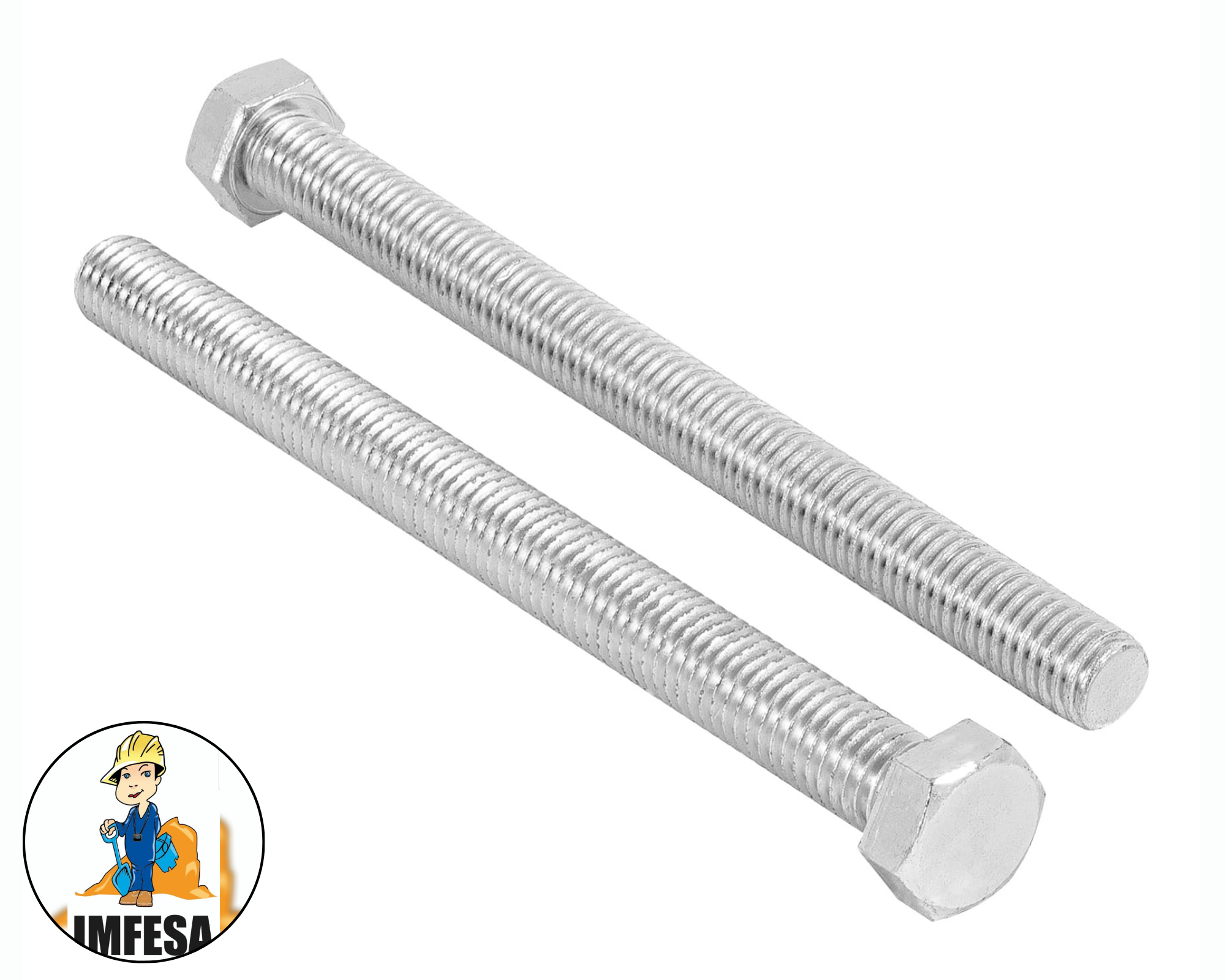 Bolsa con 8 tornillos 1/2&#34; x 6&#34; tipo máquina