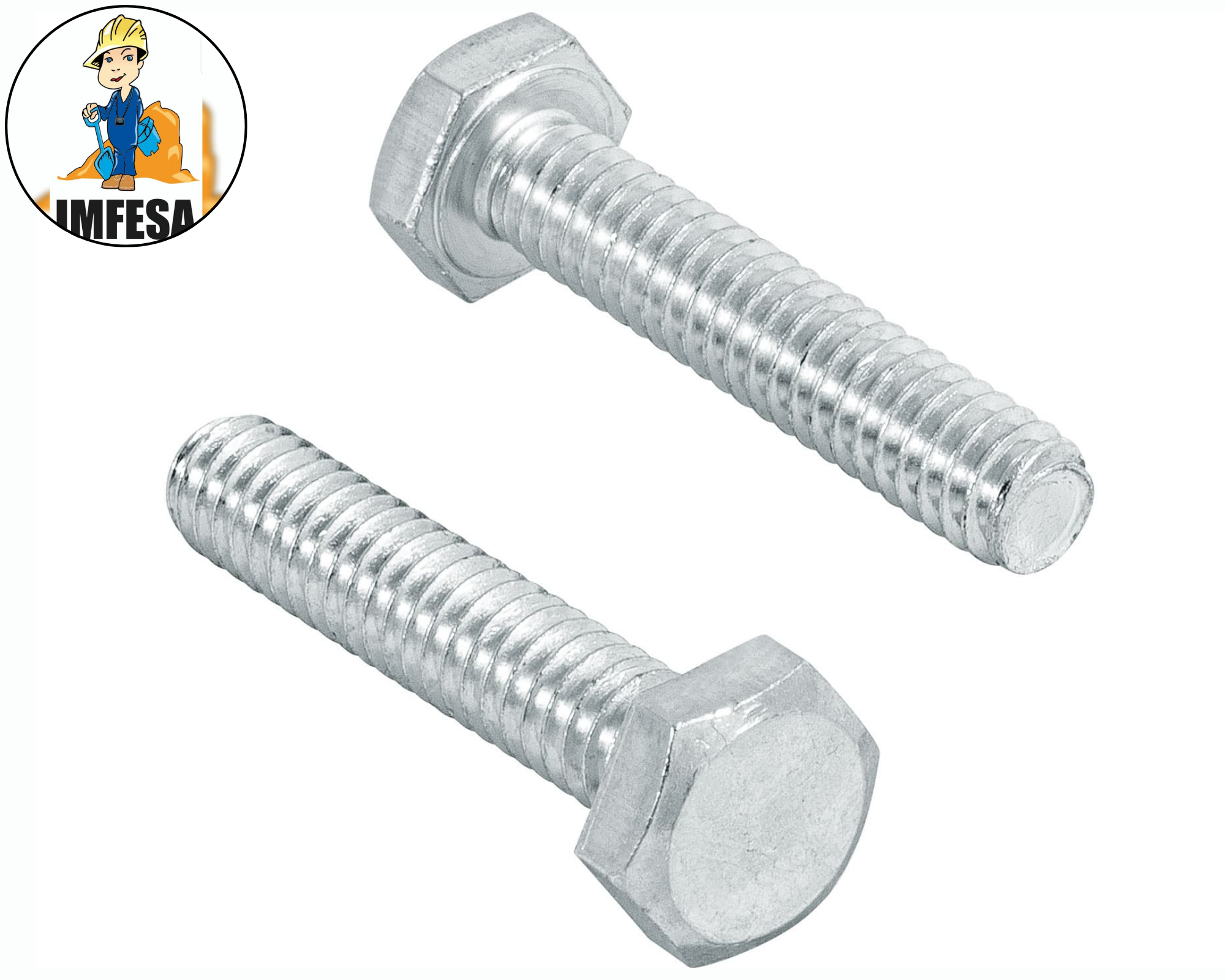 Bolsa con 100 tornillos 1/4&#34; x 1-1/4&#34; tipo máquina
