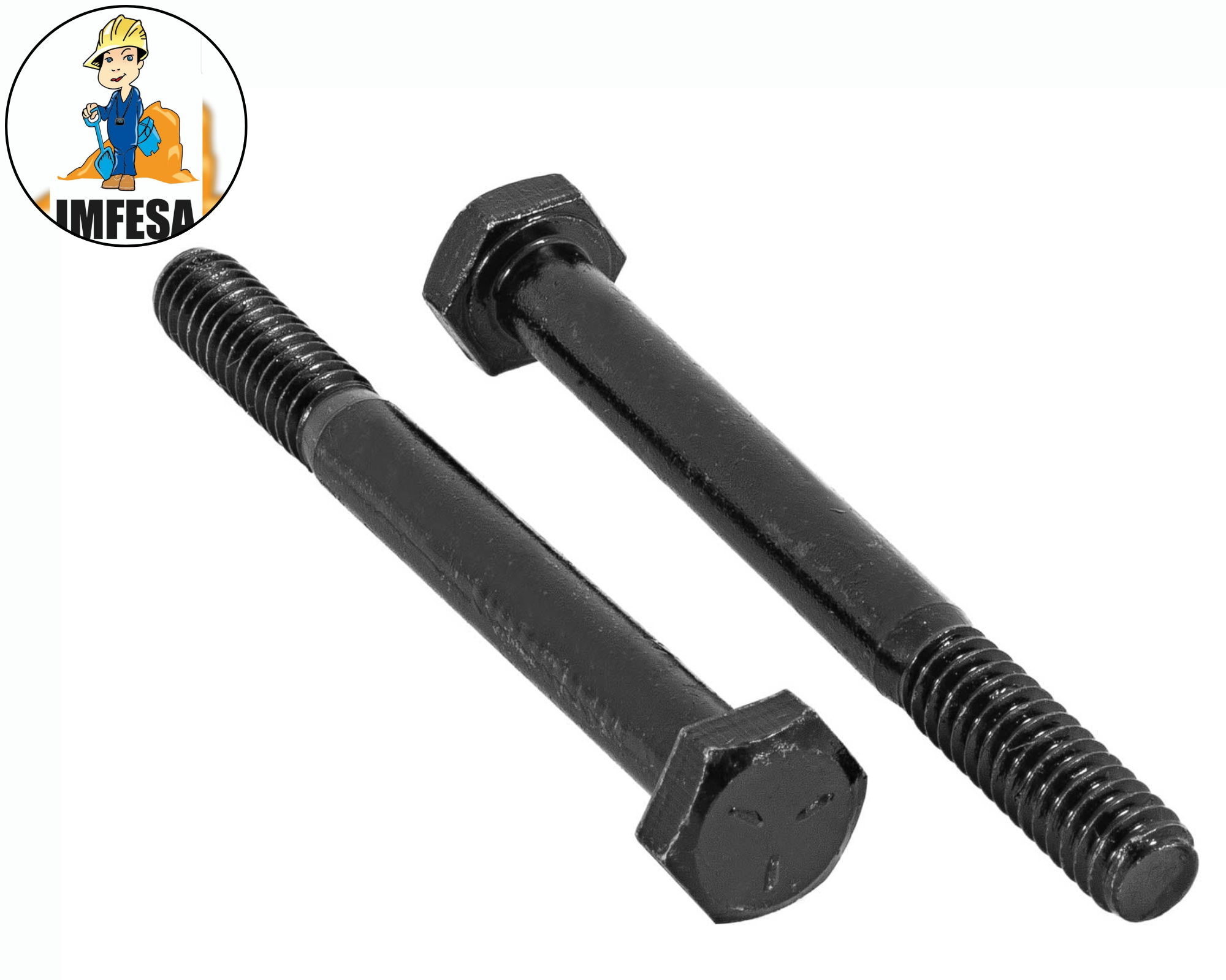 Bolsa con 50 tornillos 1/4&#34; x 2-1/2&#34; de acero, grado 5