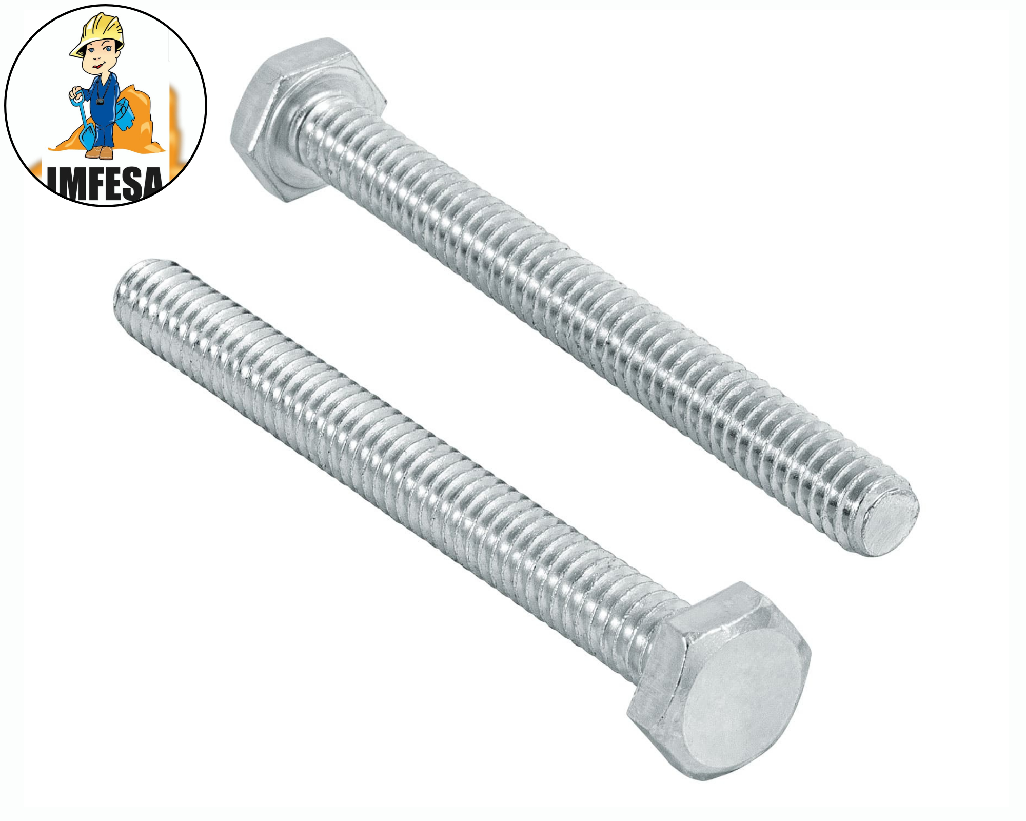 Bolsa con 50 tornillos 1/4&#34; x 2-1/2&#34; tipo máquina