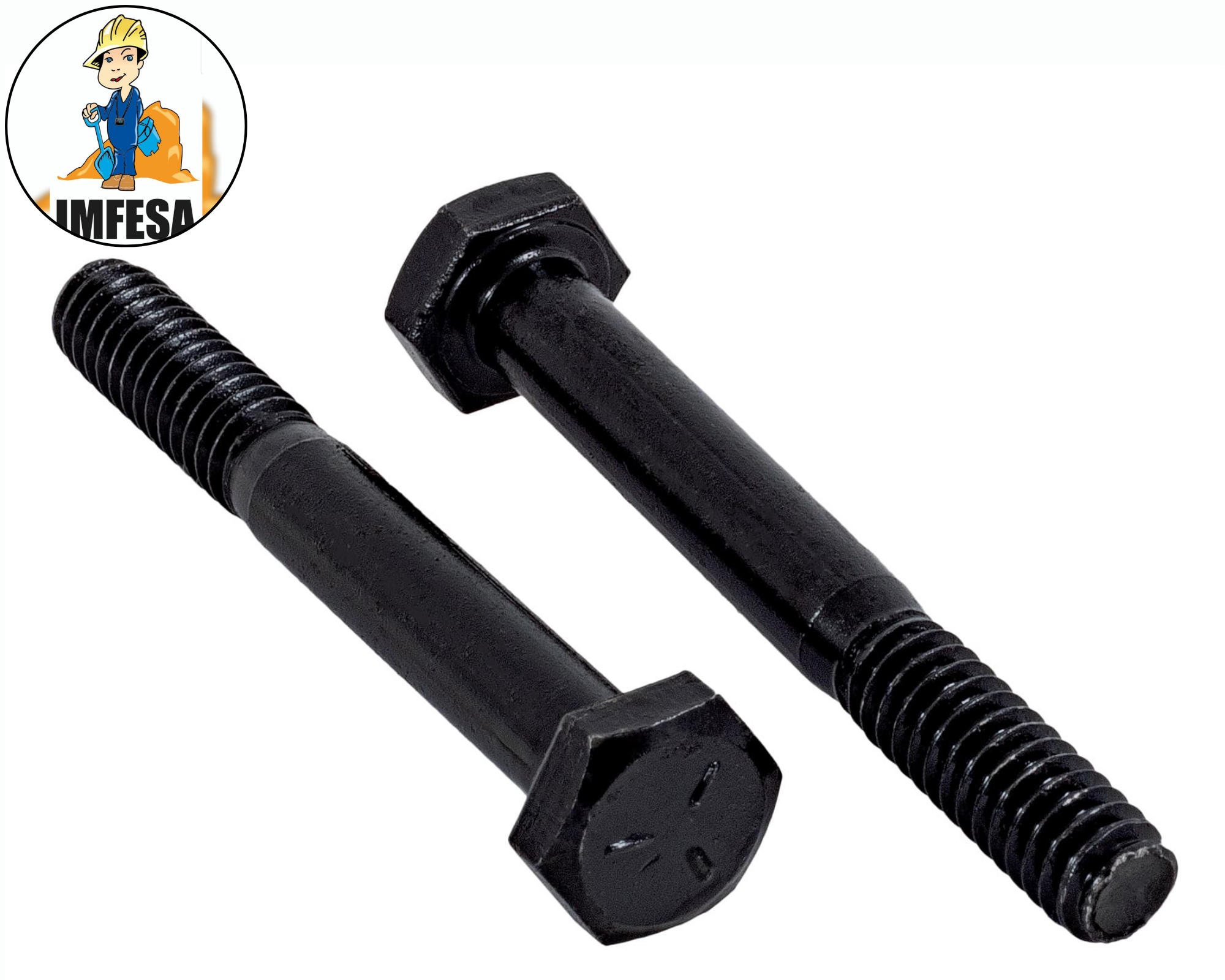 Bolsa con 60 tornillos 1/4&#34; x 2&#34; de acero, grado 5