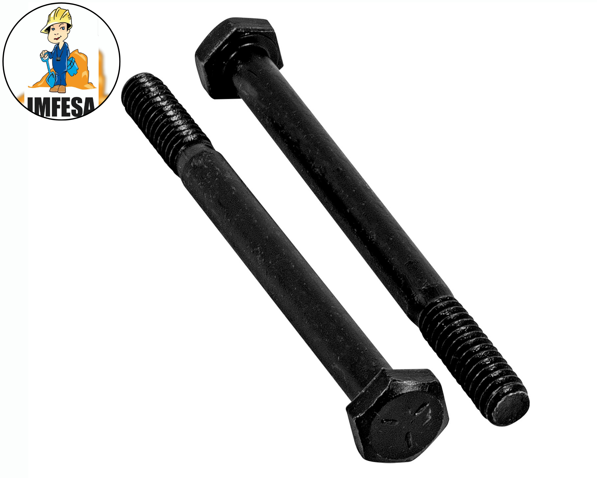 Bolsa con 50 tornillos 1/4&#34; x 3&#34; de acero, grado 5