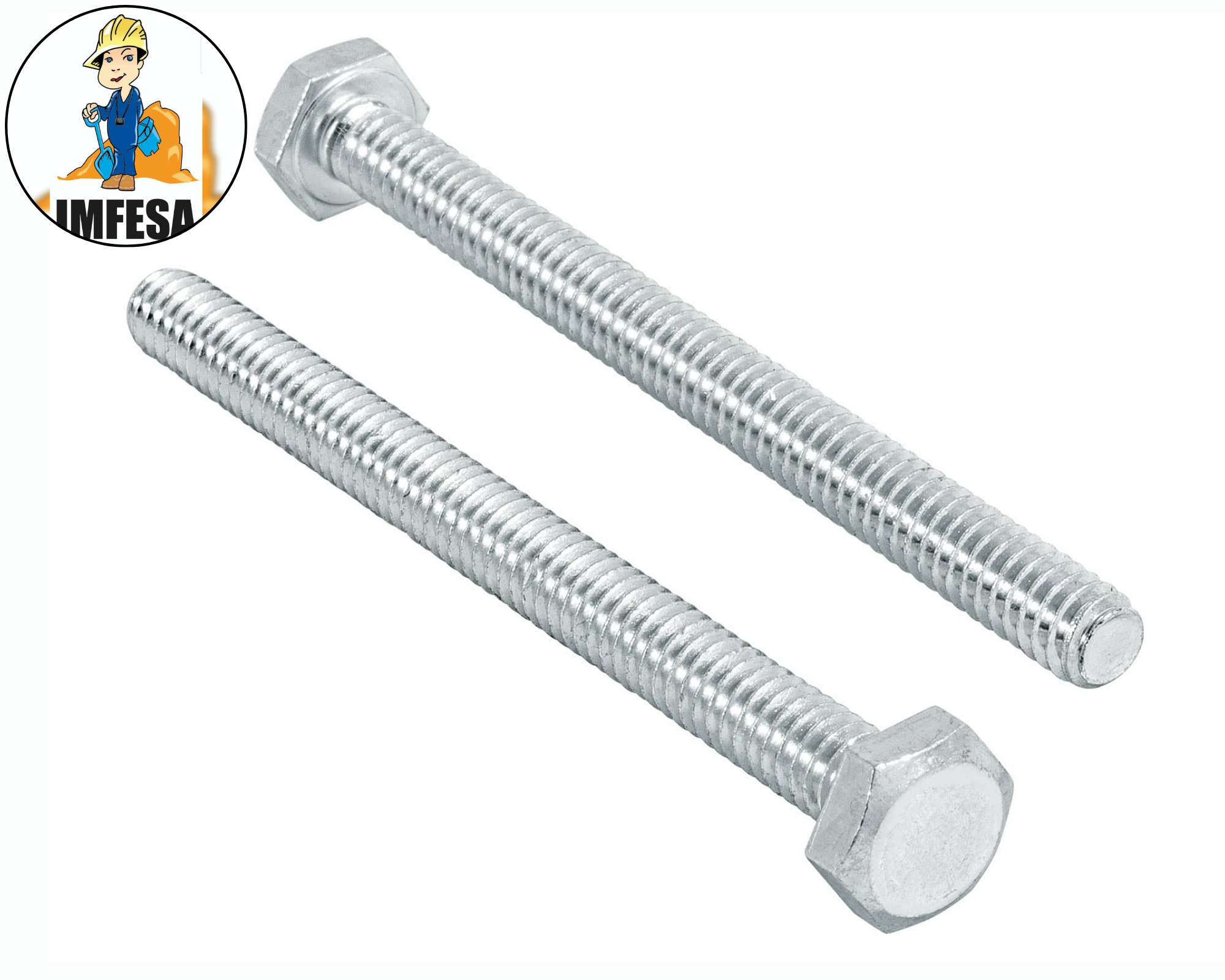 Bolsa con 50 tornillos 1/4&#34; x 3&#34; tipo máquina