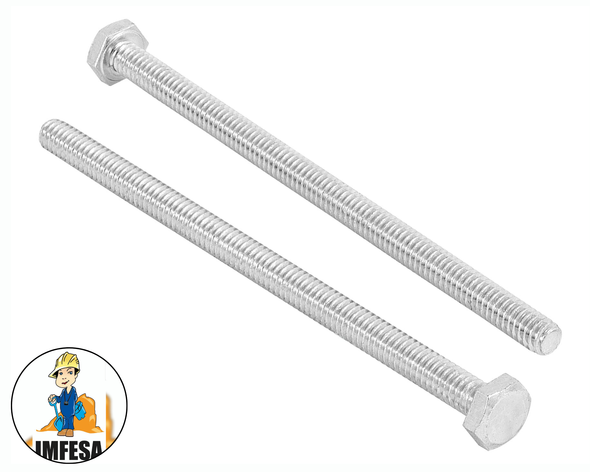 Bolsa con 25 tornillos 1/4&#34; x 4-1/2&#34; tipo máquina