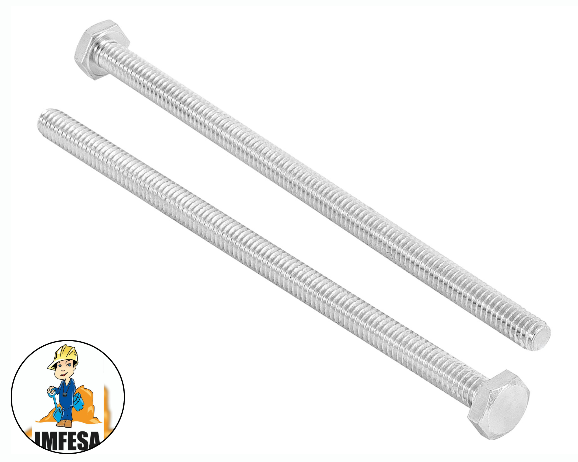 Bolsa con 25 tornillos 1/4&#34; x 5&#34; tipo máquina