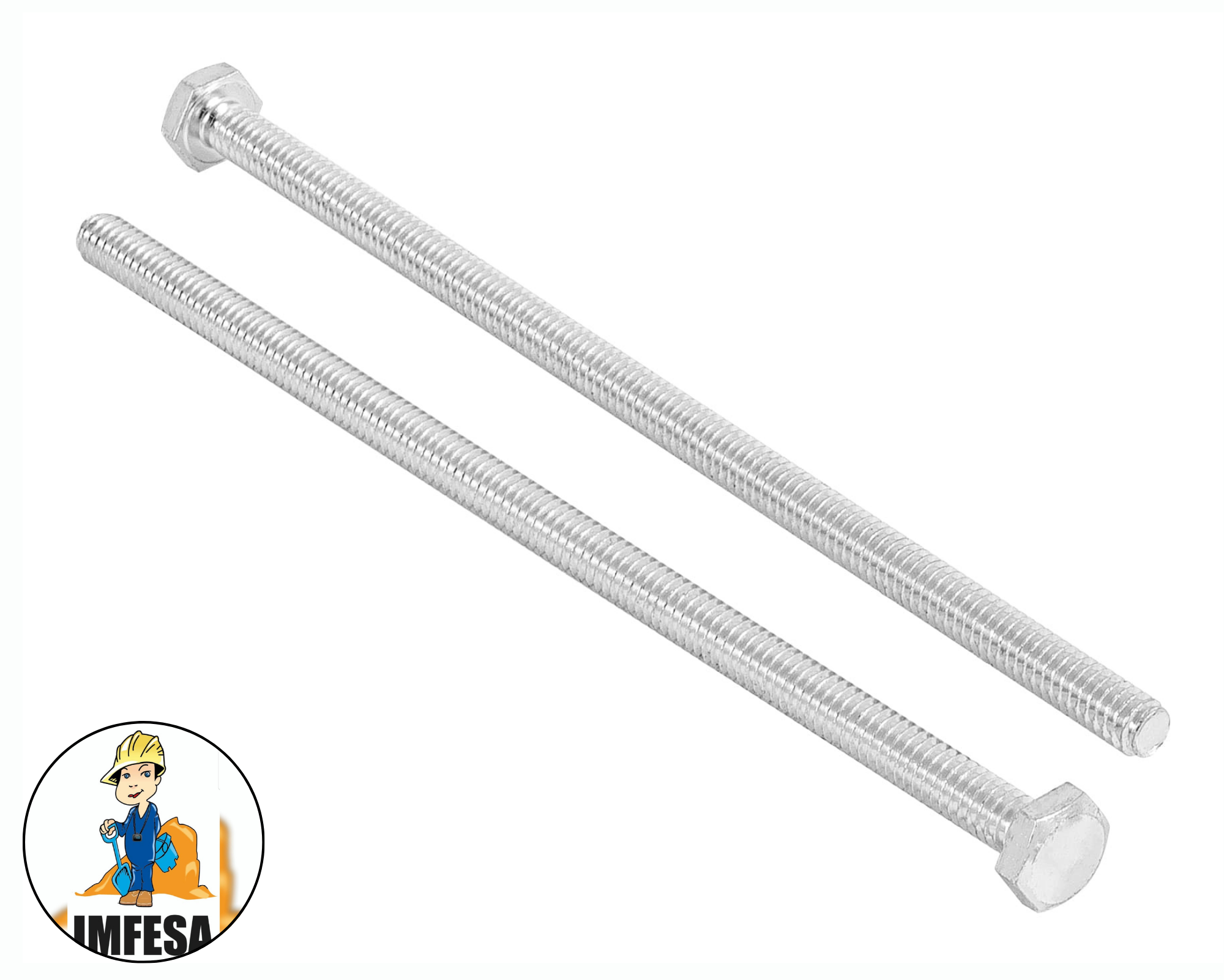 Bolsa con 20 tornillos 1/4&#34; x 6&#34; tipo máquina