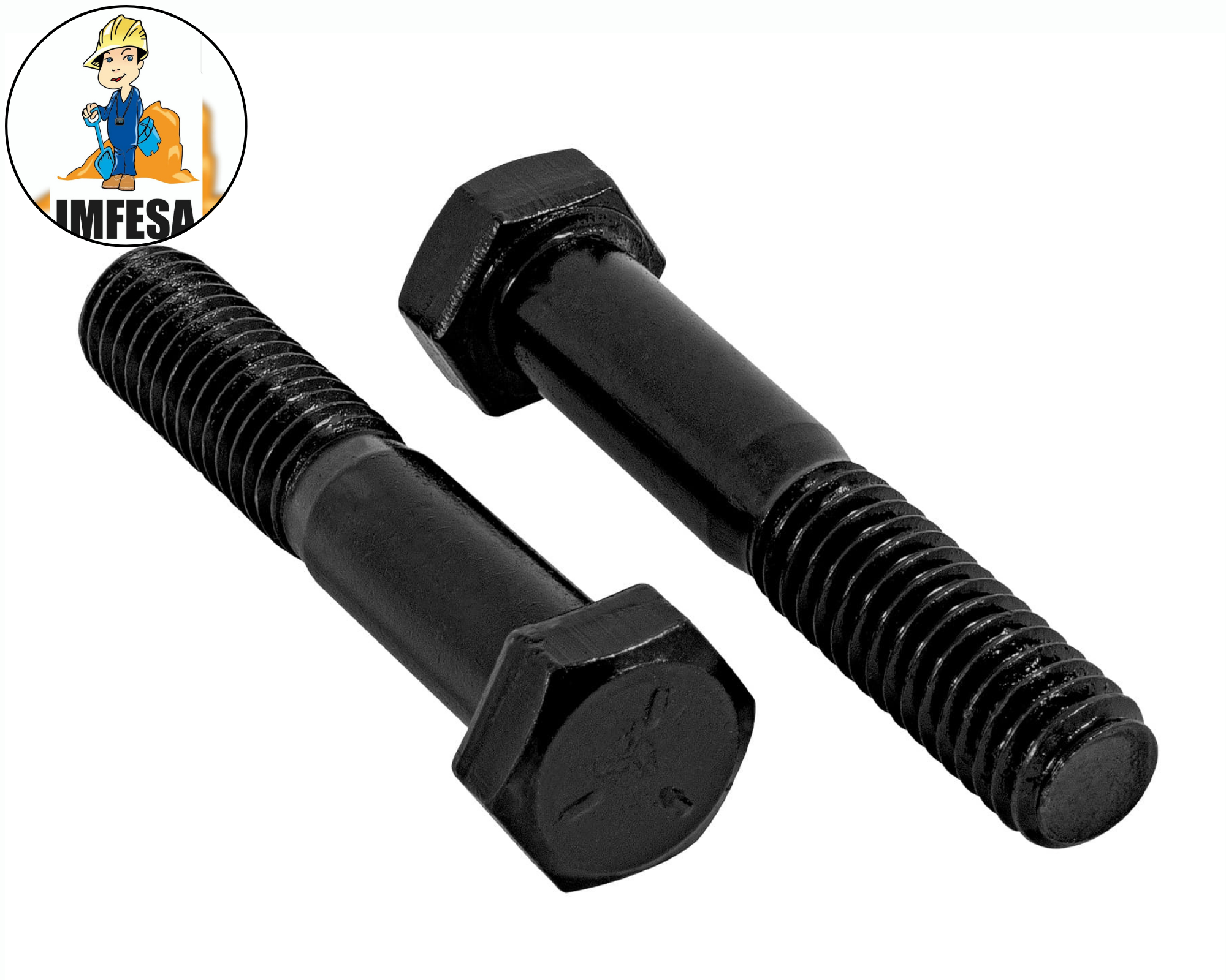 Bolsa con 60 tornillos 3/8&#34; x 2&#34; de acero, grado 5