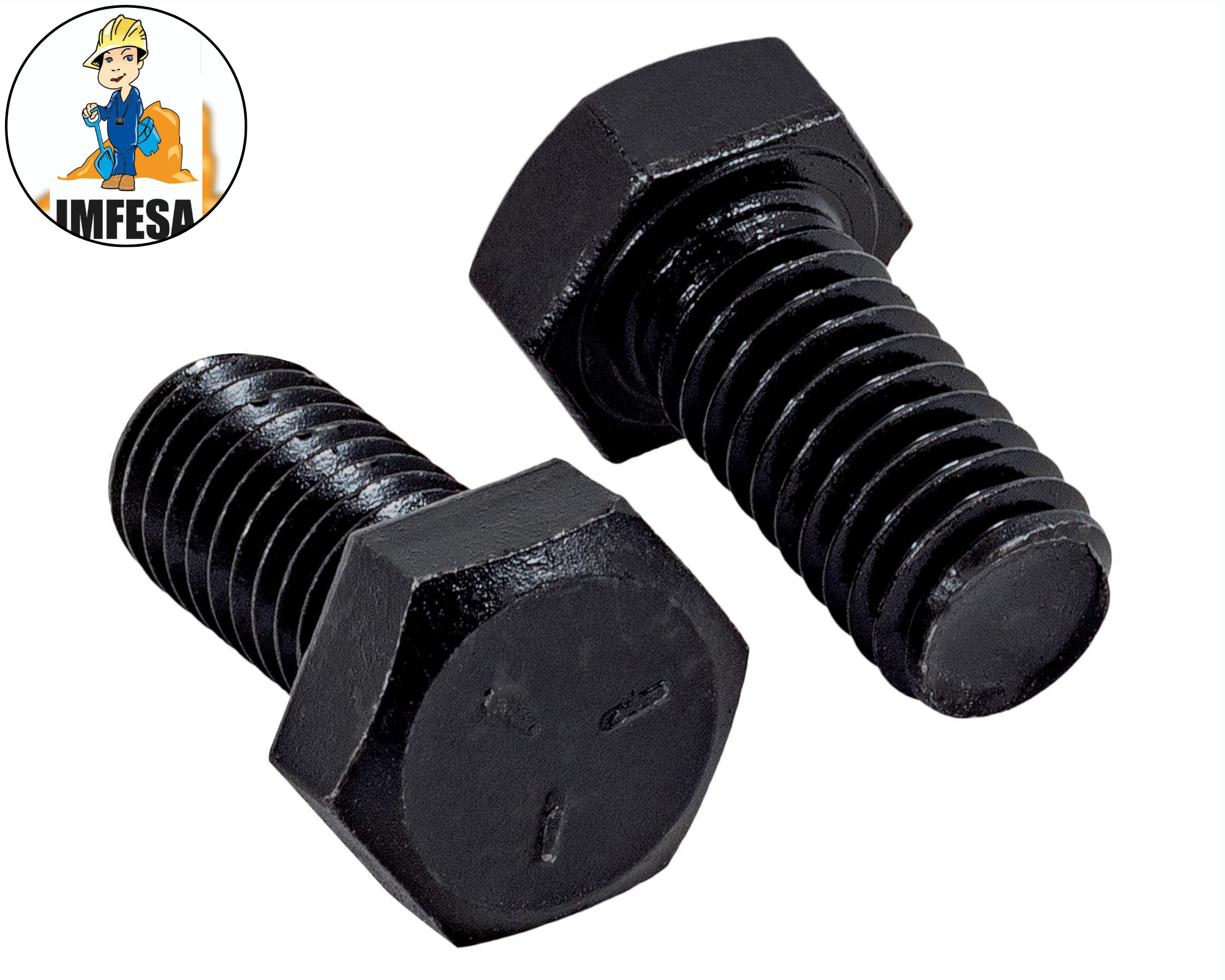 Bolsa con 50 tornillos 3/8&#34; x 3/4&#34; de acero, grado 5
