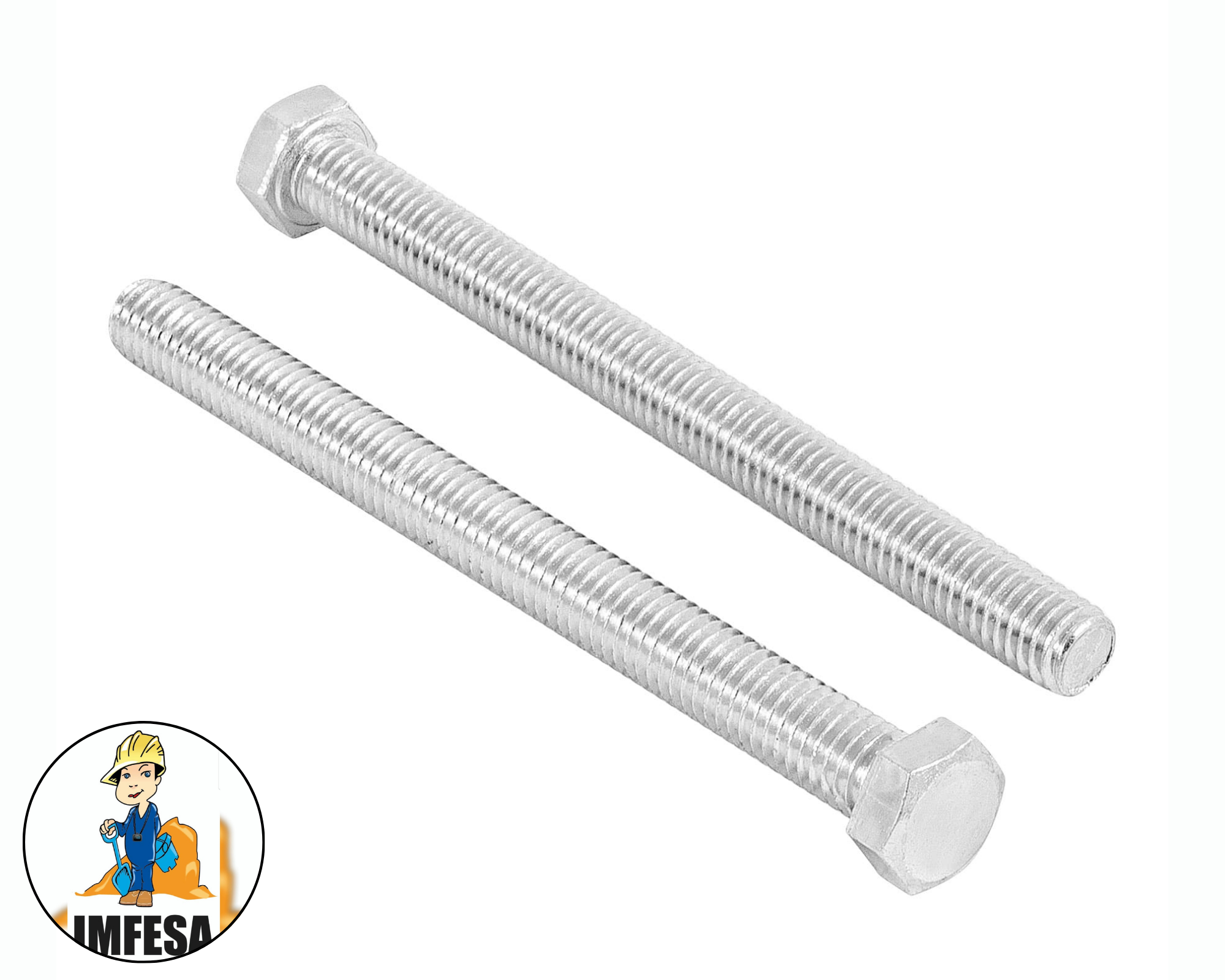 Bolsa con 15 tornillos 3/8&#34; x 4-1/2&#34; tipo máquina