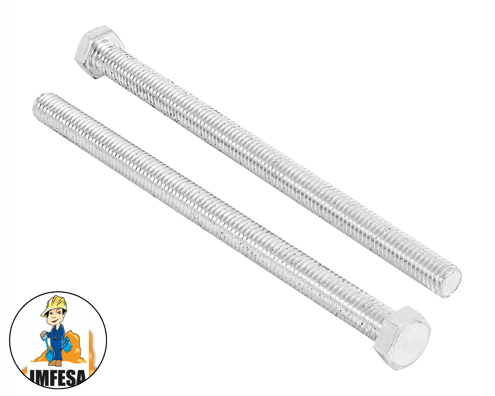 Bolsa con 15 tornillos 3/8&#34; x 6&#34; tipo máquina