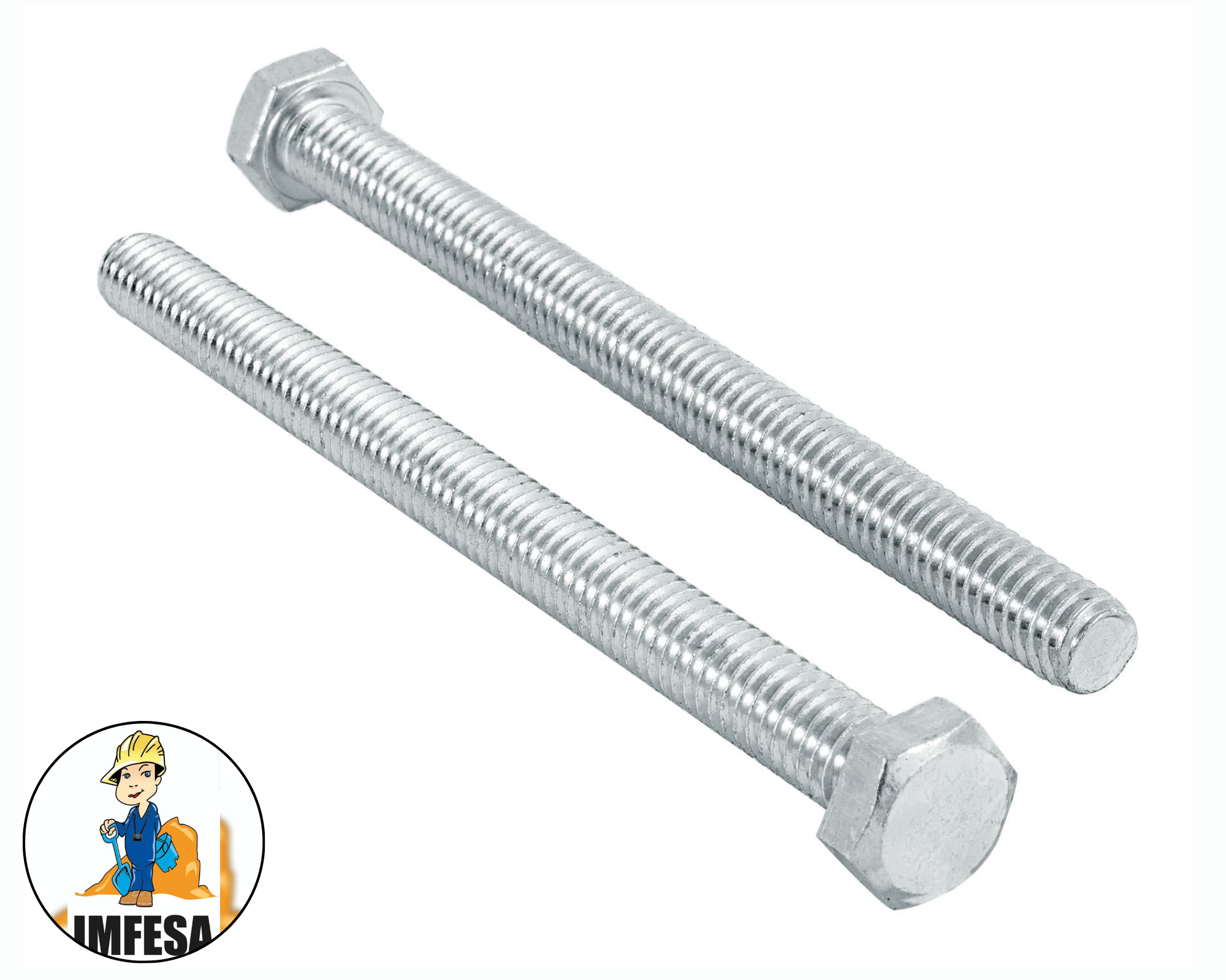 Bolsa con 50 tornillos 5/16&#34; x 4&#34; tipo máquina