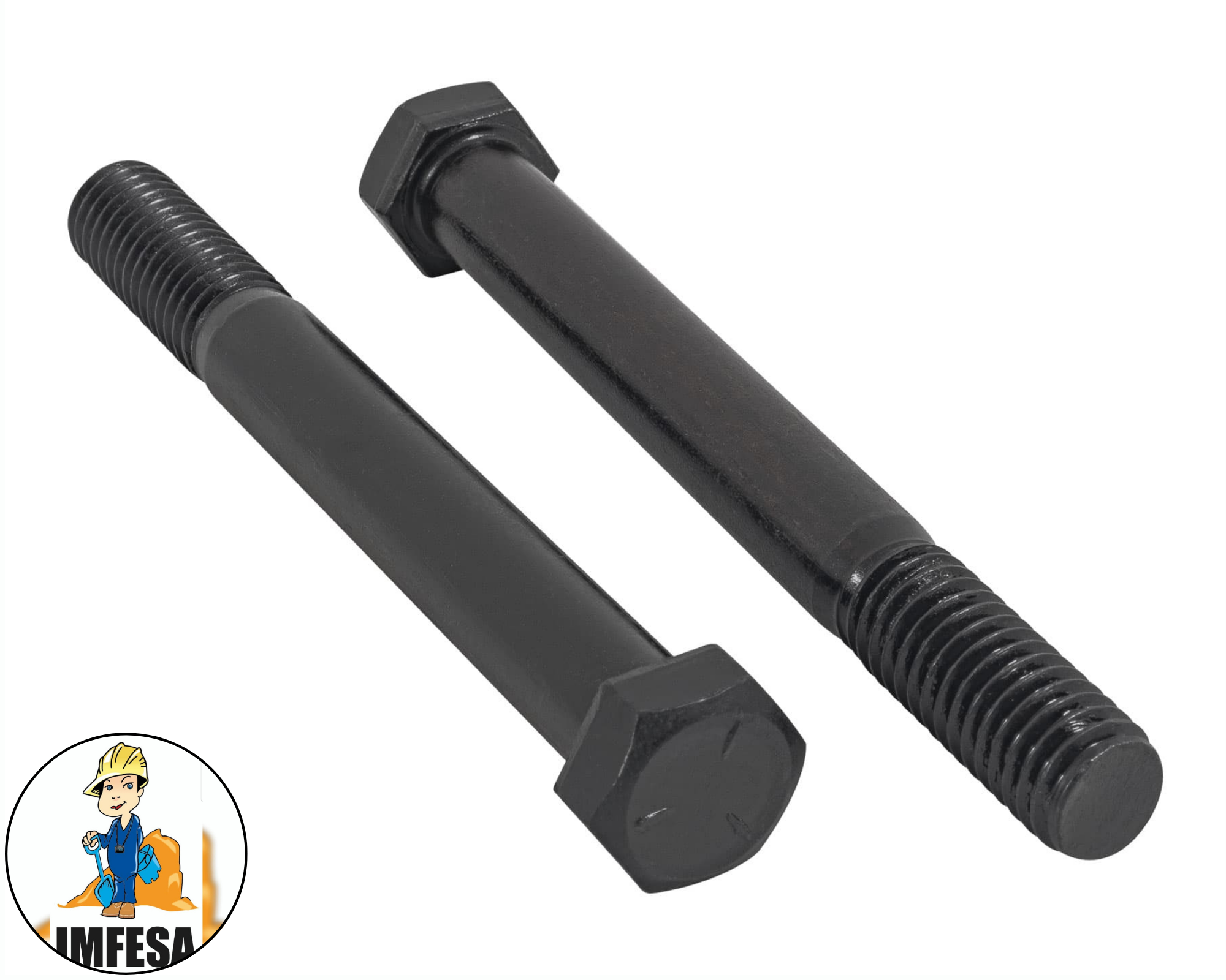 Bolsa con 20 tornillos 7/16&#34; x 4&#34; de acero, grado 5
